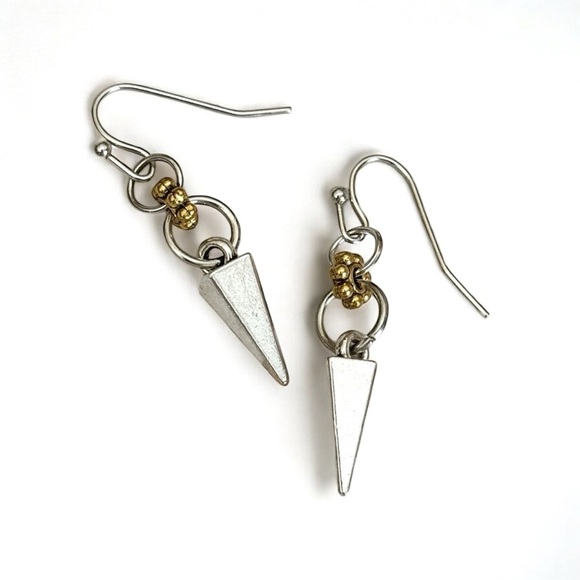 5 For $25💫Alternative Silver Spike Cone Dangles Earrings - Picture 3 of 5